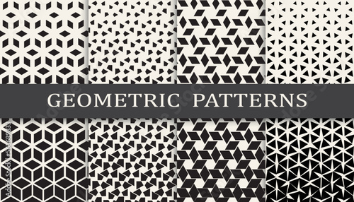 Geometric halftone pattern set