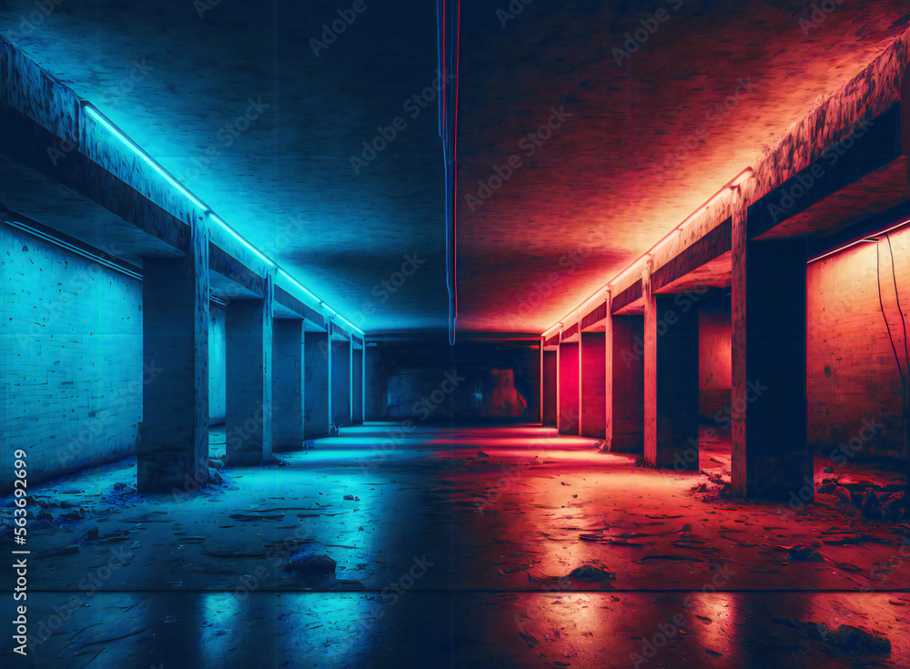 Neon Lights , Grunge Sci Fi  Garage 