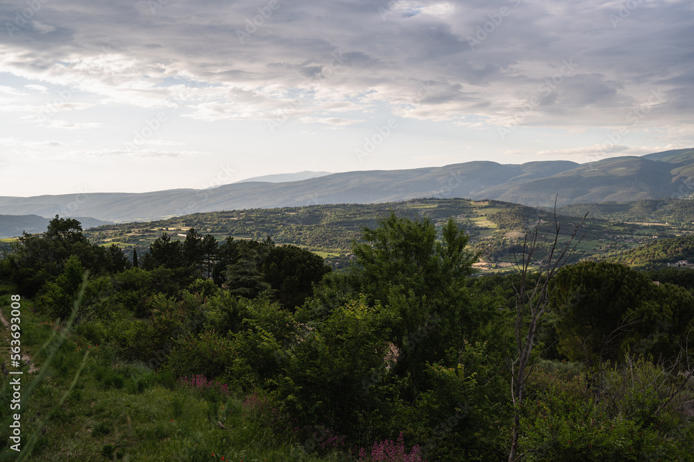 landscape with clouds