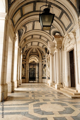 Pasillos del Palacio Nacional de Mafra  Portugal