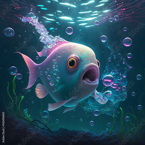 Little fish - Created with Generative AI 