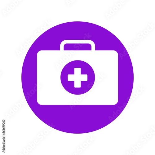 purple medical box icon