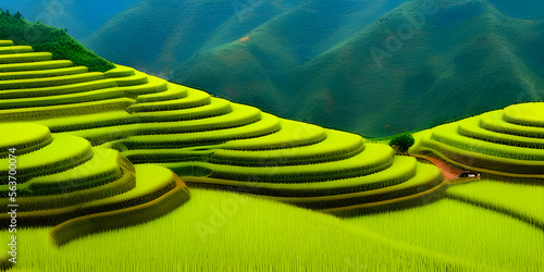 rice fields terrace