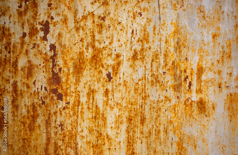 Texture of rusty iron, cracked paint on an old metal surface. Sheet of rusty metal with cracked and peeling paint, background for design with copy space. Texture of rusty iron, cracked paint on an old metal surface. Sheet of rusty metal with cracked and peeling paint, background for design with copy space.