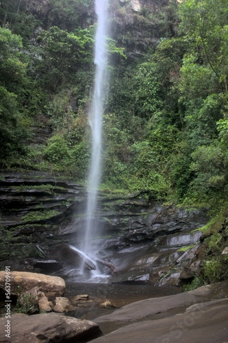 A waterfall in the city of Itamb   do Mato Dentro  close to Serra do Cip   national park and Belo Horizonte city  Minas Gerais state  Brazil
