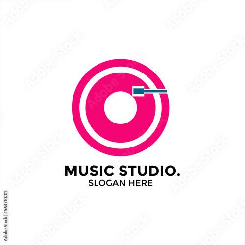 Musical instruments, various simple musical instruments logo designs for jazz, pop, etc music logo designs