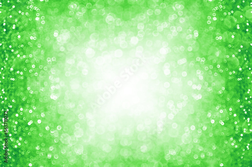 Green white glitter sparkle confetti St Patrick’s Day background, birthday fun e Fototapet
