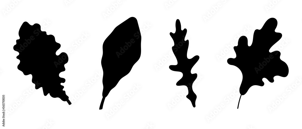 Leaf lettuce silhouettes. Black image set. Icon ingredients. Salad. Plants leaves. Leaf lettuce silhouettes. Black image set. Icon ingredients. Salad. Plants leaves.