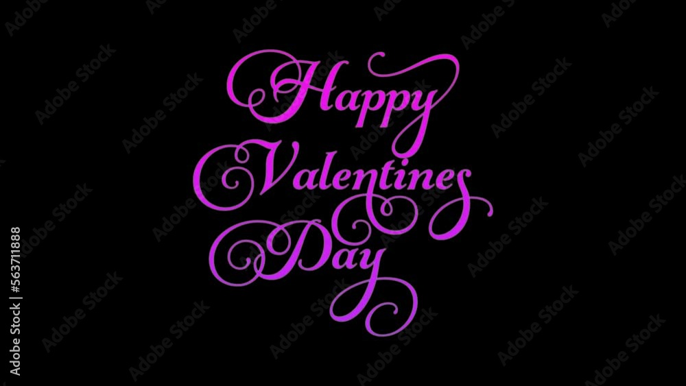 Happy valentine's day video in transparent background. Happy valentine's day video in transparent background.