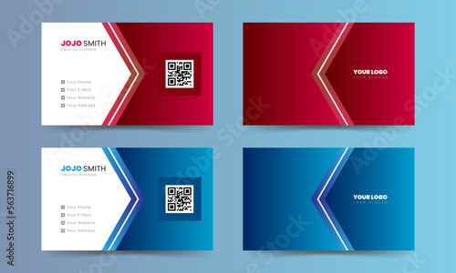 Modern design template, business card template, minimalist elegant style template 