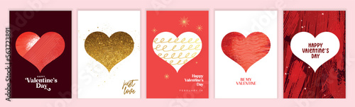 Happy Valentines day. Vector illustration concepts for background, greeting card, website and mobile website banner, social media banner, marketing material.