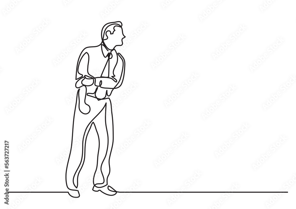 continuous line drawing vector illustration with FULLY EDITABLE STROKE of business person rolling up sleeves continuous line drawing vector illustration with FULLY EDITABLE STROKE of business person rolling up sleeves