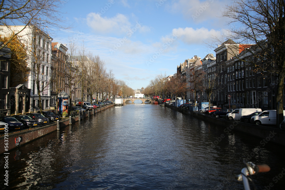 Amsterdam canals and buildings