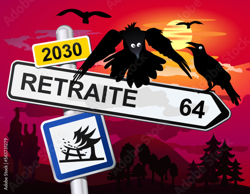 Retraite à 64 ans pour 2030. Réforme des retraites.