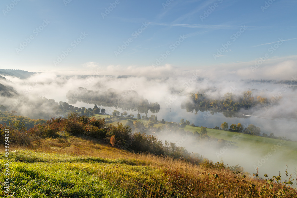 Panorama du Plessis situé sur la colline des Deux Amants, Normandie, France. Panorama du Plessis situé sur la colline des Deux Amants, Normandie, France.