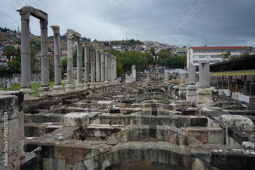 Old Smyrna in Izmir, Turkey was a Greek city located at a strategic point on the Aegean coast of Anatolia. The name of the city since about 1930 is İzmir.