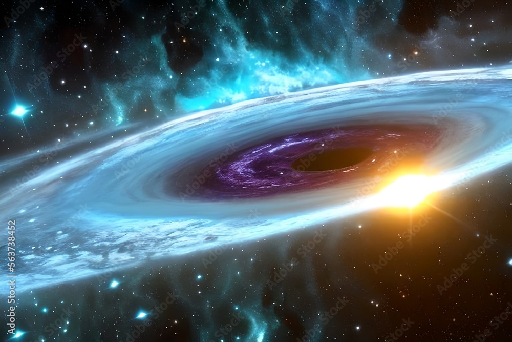 Space nebula in the galaxy