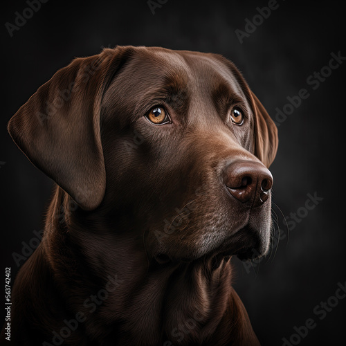 Wallpaper Mural Chocolate Brown Labrador Portrait Torontodigital.ca
