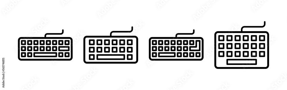 Keyboard icon vector for web and mobile app. keyboard sign and symbol Keyboard icon vector for web and mobile app. keyboard sign and symbol