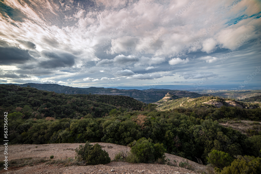 view of the mountains San Lorenzo del Munt view of the mountains San Lorenzo del Munt