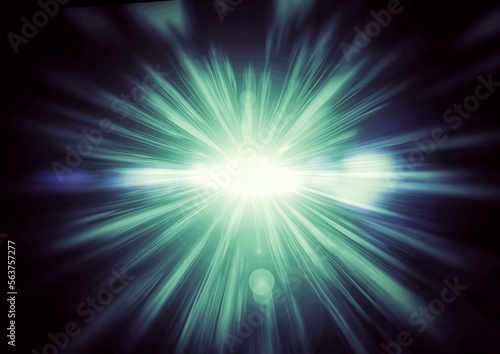 サイエンスの概念でカラフルな光が放射される抽象的な背景