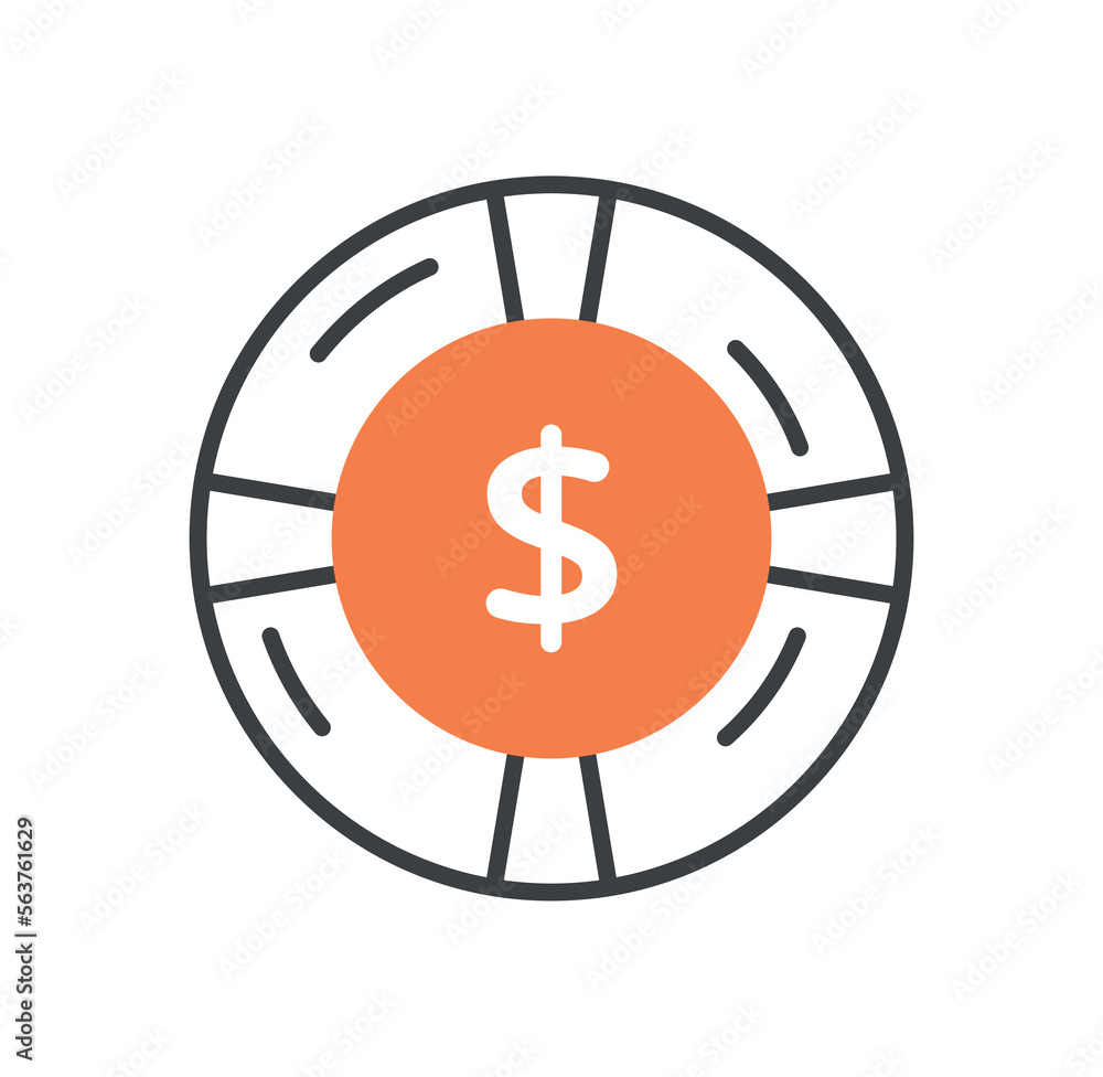 Dollar diagram icon. Marketing research and financial literacy. Analytics and data evaluation. Graphs and charts. Economy, entrepreneurship, investment and trading. Cartoon flat vector illustration Dollar diagram icon. Marketing research and financial literacy. Analytics and data evaluation. Graphs and charts. Economy, entrepreneurship, investment and trading. Cartoon flat vector illustration