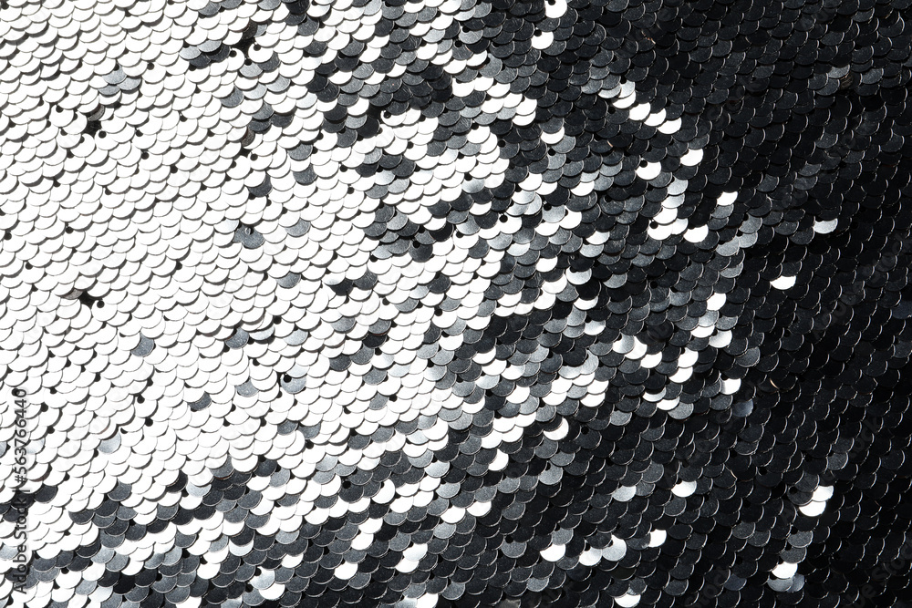 Texture of beautiful bright sequins as background, top view Texture of beautiful bright sequins as background, top view