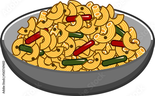 Macaroni png graphic clipart design