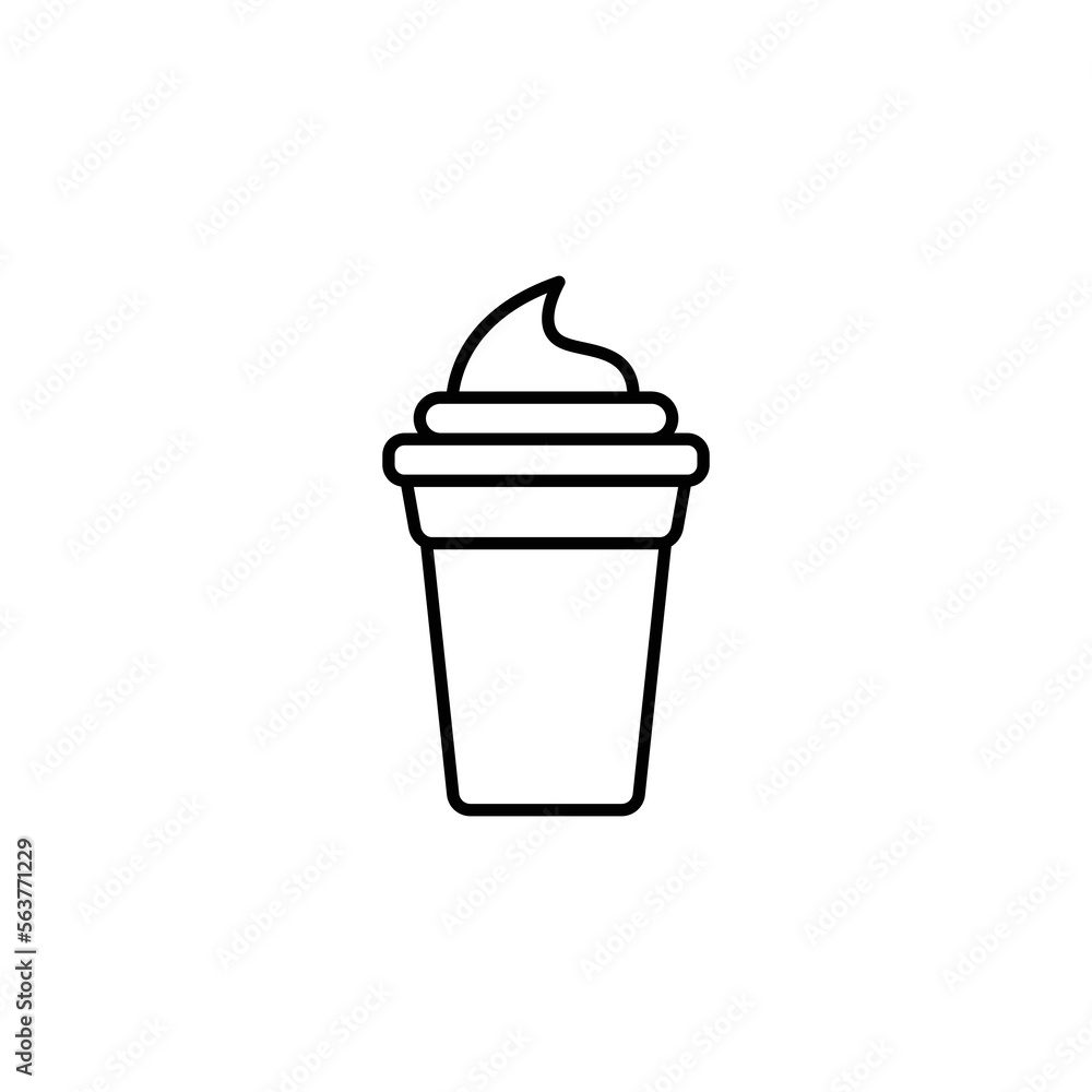 ice cream icon. outline icon ice cream icon. outline icon