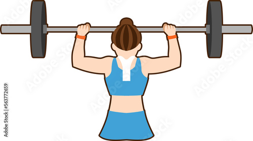 Weight training png graphic clipart design