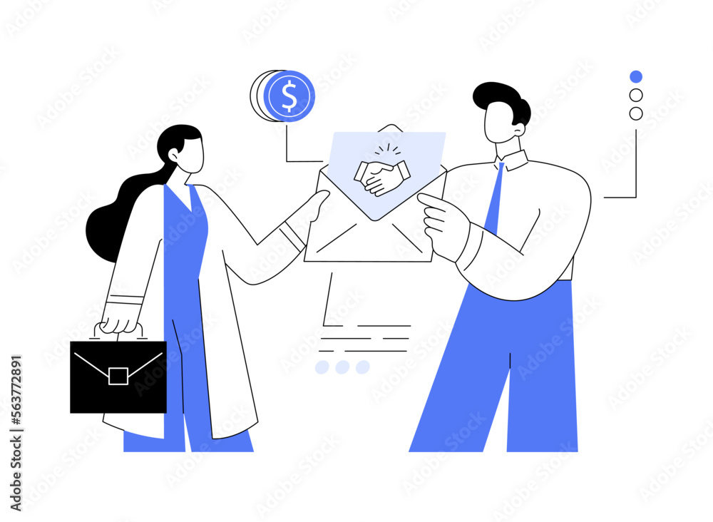 Job offer abstract concept vector illustration.