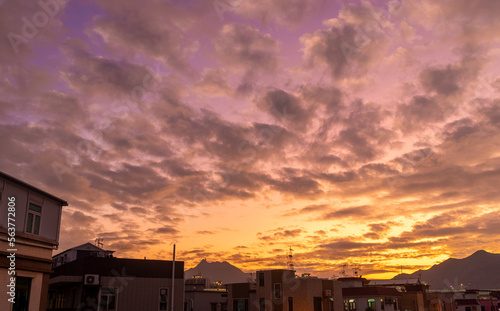 CLOUDLY beautiful Sky in city