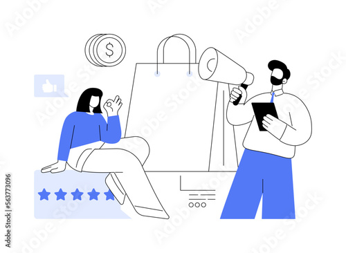 Brand awareness abstract concept vector illustration.