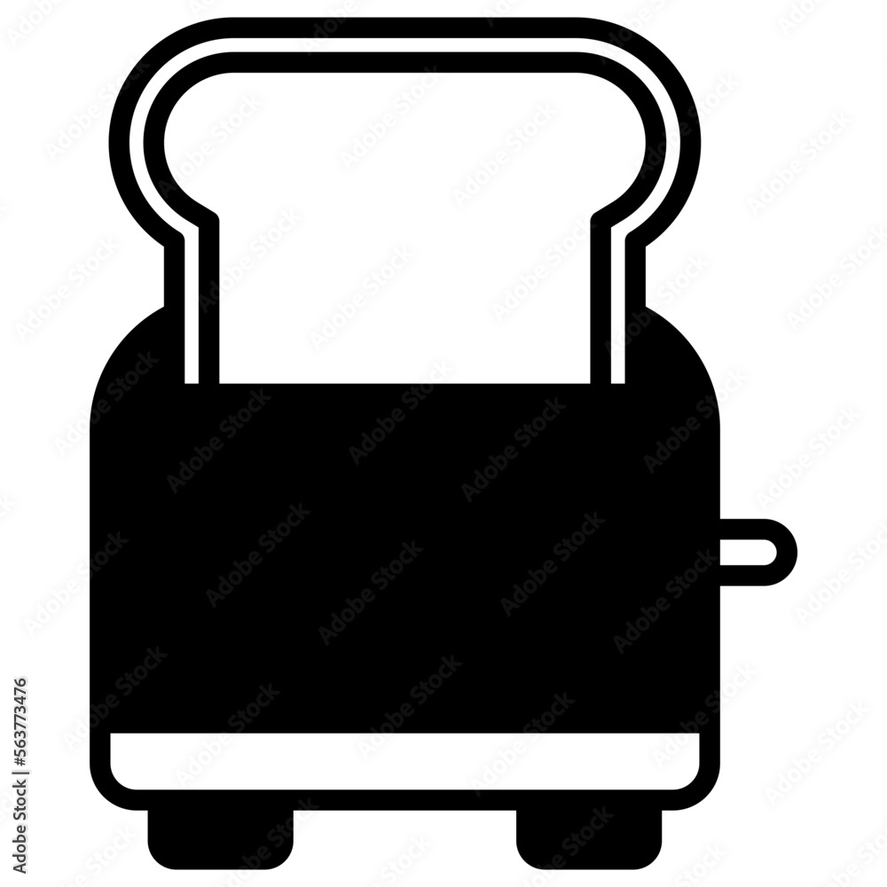 bread toaster machine icon illustration bread toaster machine icon illustration