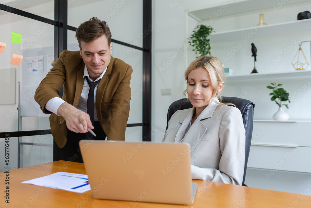 Group of business people teamwork planning project for startup. manager diverse meeting corporate and talking introduce staff at office. Group of business people teamwork planning project for startup. manager diverse meeting corporate and talking introduce staff at office.