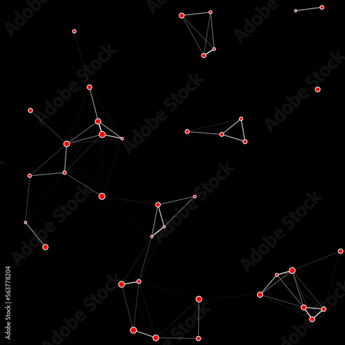 plexus linked connection dots molecule motion 