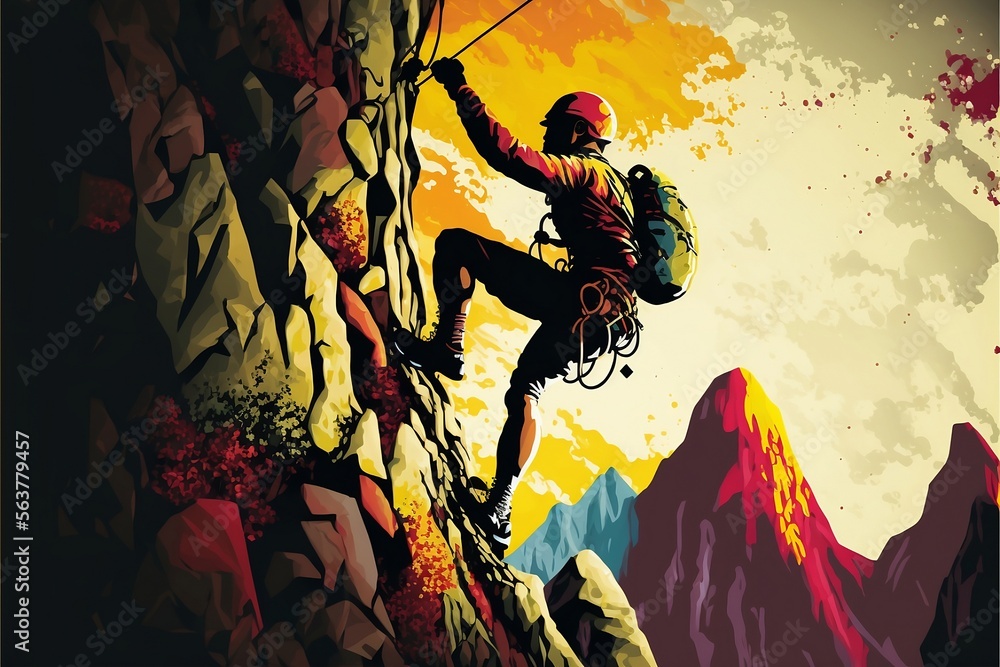 Fototapeta premium Climb Your Mountain