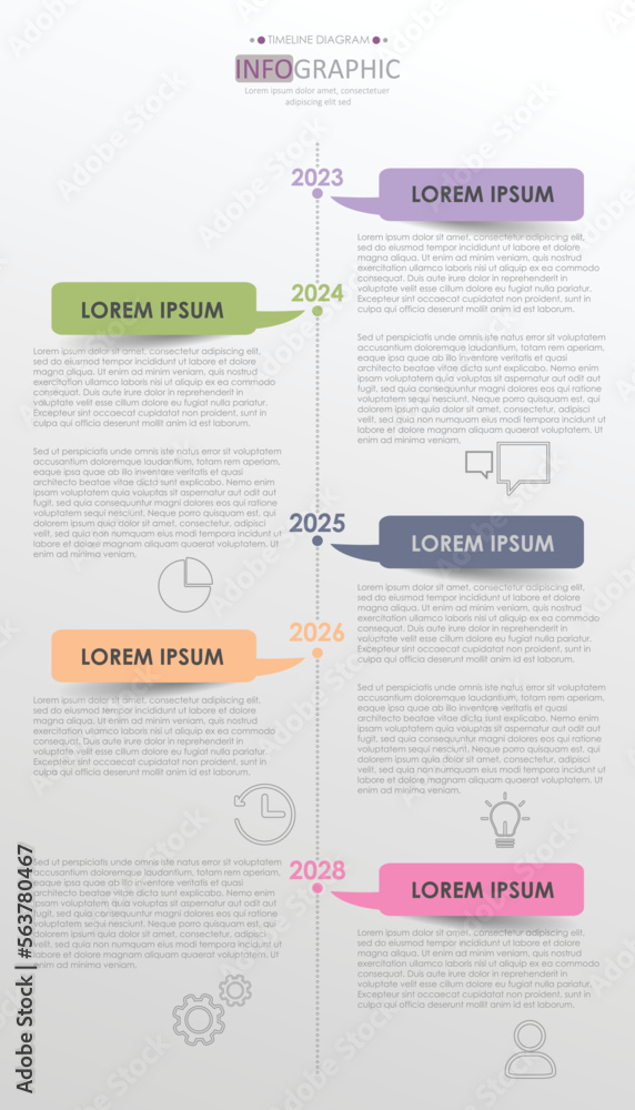 Business data visualization. timeline infographic icons designed for abstract background template