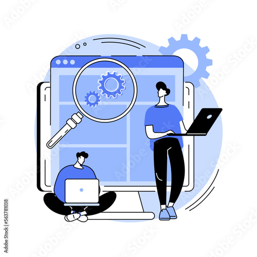 User research abstract concept vector illustration.