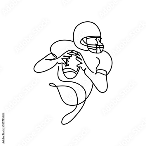 super bowl continuous drawing line art minimalist. isolated white. suitable for pillows, wall art, t-shirts, etc. vector illustration