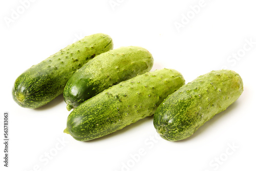 cucumbers isolated on white background