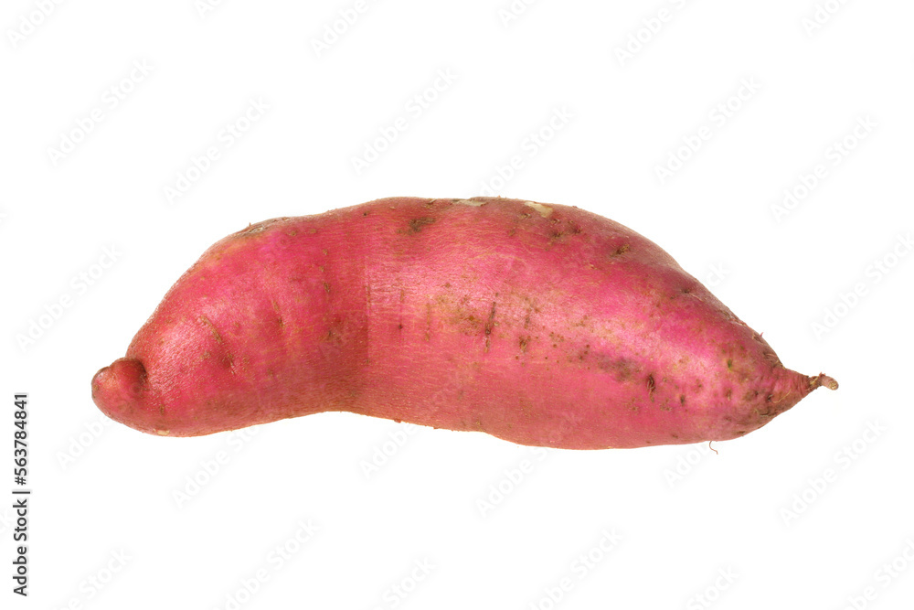 sweet potato on the white background