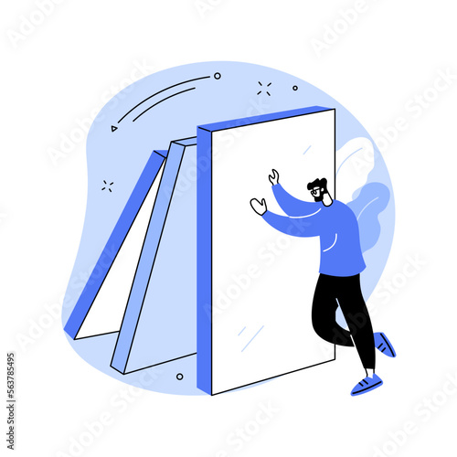 Resilience abstract concept vector illustration.