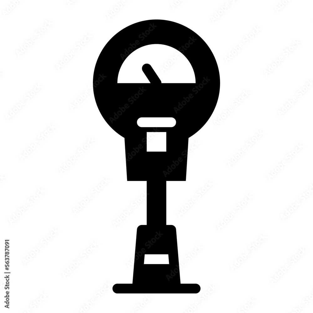 parking meter glyph icon parking meter glyph icon