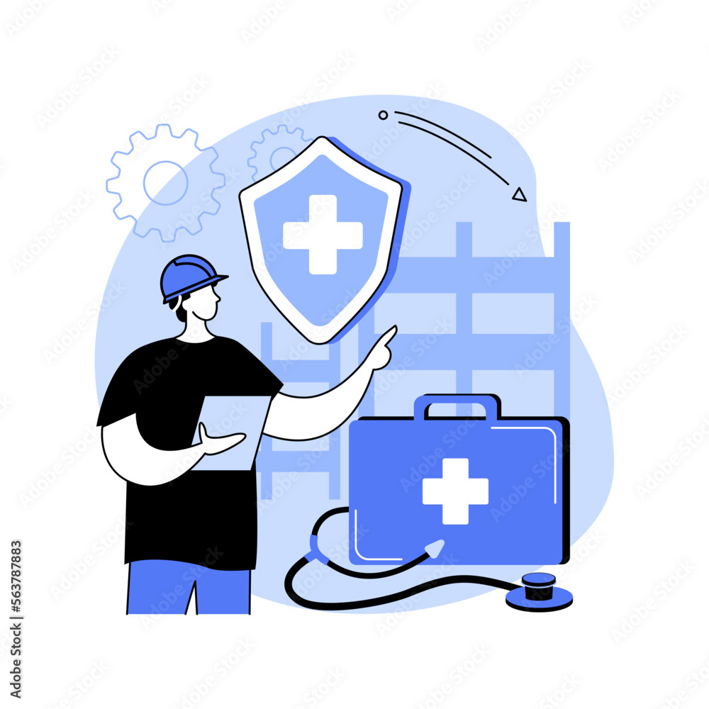 Occupational health abstract concept vector illustration.