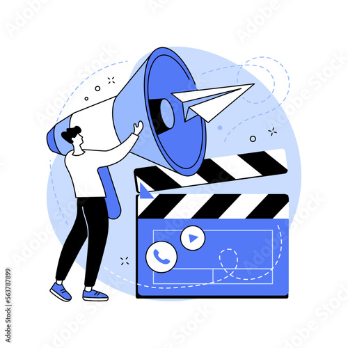 Casting call abstract concept vector illustration.