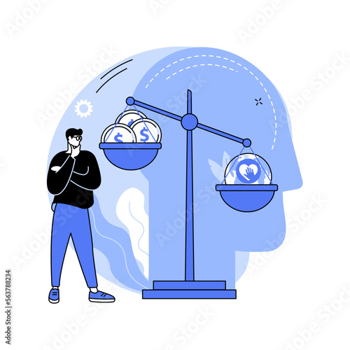 Public morality abstract concept vector illustration.