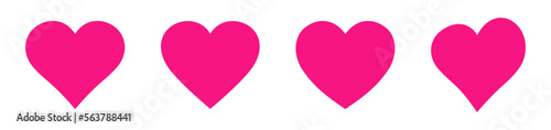 Free Download Pink hearts set - GFXLoad