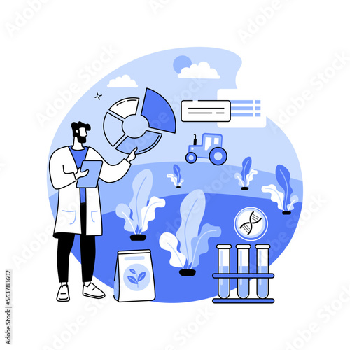 Agronomy abstract concept vector illustration.