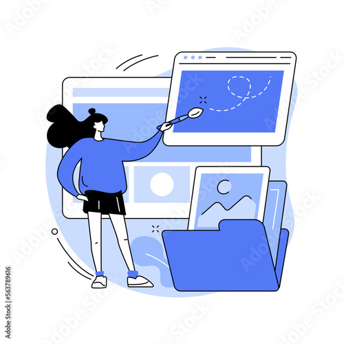 Web design abstract concept vector illustration.